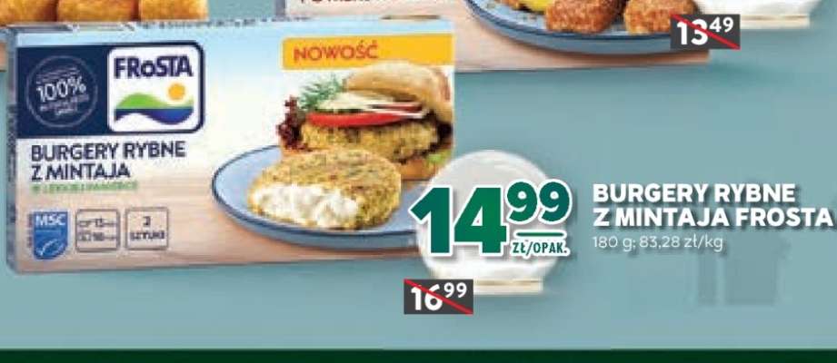 Burgery rybne z mintaja Frosta