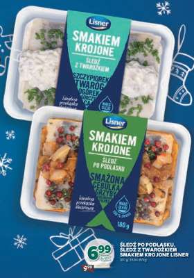 ŚLEDŹ PO PODLASKU, ŚLEDŹ Z TWAROŻKIEM SMAKIEM KROJONE LISNER