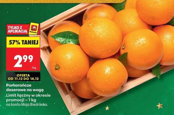 Pomarańcze deserowe na wagę