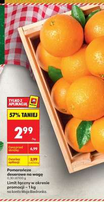 Pomarańcze deserowe na wagę