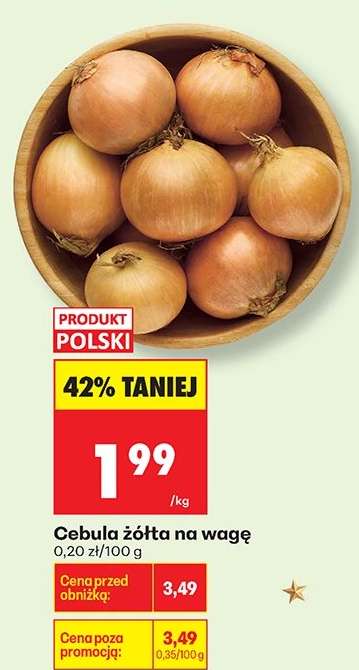 Cebula żółta na wage