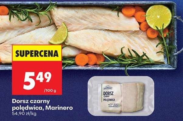 Dorsz czarny polędwica Marinero