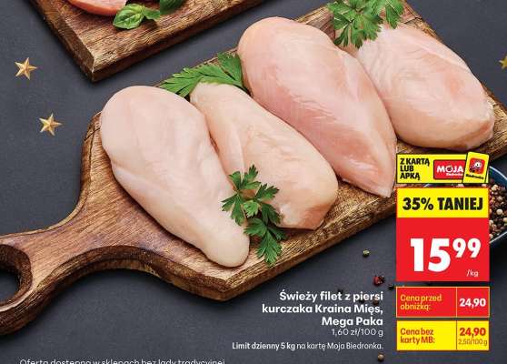 Świeży filet z piersi kurczaka Kraina Mięs, Mega Paka