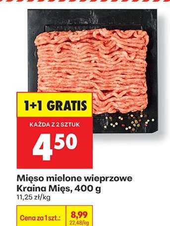 Mięso mielone wieprzowe Kraina Mięs, 400 g