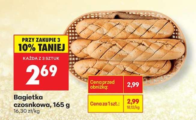 Bagietka czosnkowa 165 g
