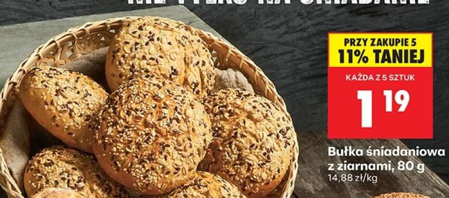bułka sniadaniowa z ziarnami , 80 g