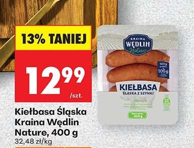 Kiełbasa Śląska Kraina Wędlin Nature, 400 g
