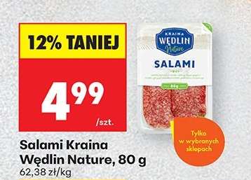 Salami Kraina Wędlin Nature, 80 g