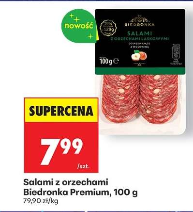 Salami z orzechami Biedronka Premium, 100 g