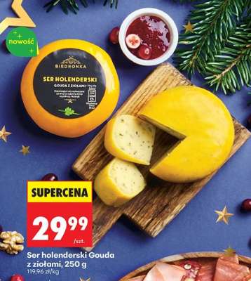 Ser holenderski Gouda z ziołami, 250 g
