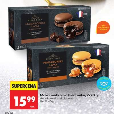 Makaroniki lava Biedronka, 2x70 g