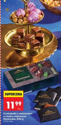 Czekoladki z nadzieniem o smaku miętowym Biedronka, 200 g