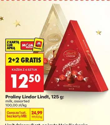 Praliny Lindor Lindt, 125 g
