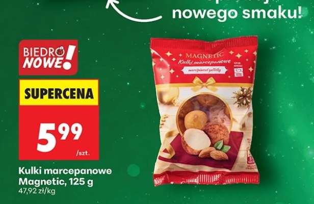 Kulki marcepanowe Magnetic, 125 g