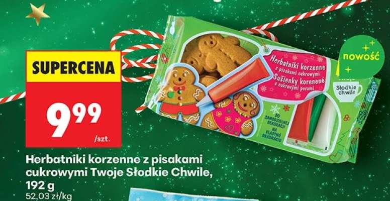 Herbatniki korzenne z pisakami cukrowymi Twoje Słodkie Chwile, 192 g