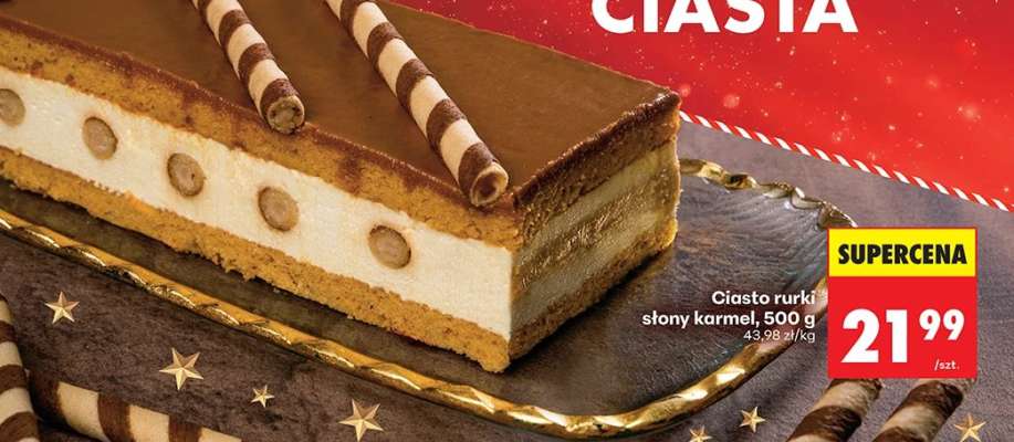 Ciasto rurki słony karmel, 500 g