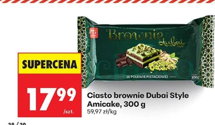 Ciasto brownie Dubai Style Amicake, 300 g