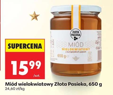 Miód wielokwiatowy Złota Pasieka, 650 g
