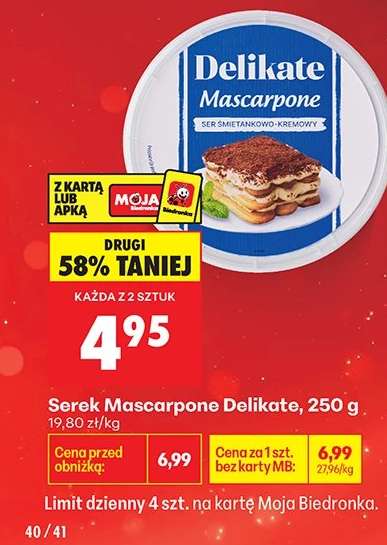 Serek Mascarpone Delikate 250 g