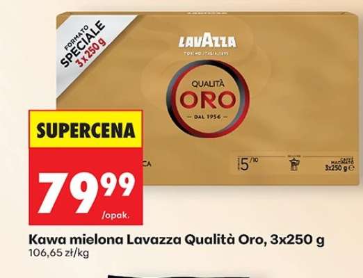 Kawa mielona Lavazza Qualità Oro 3x250 g