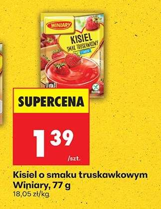 Kisiel o smaku truskawkowym Winiary, 77 g