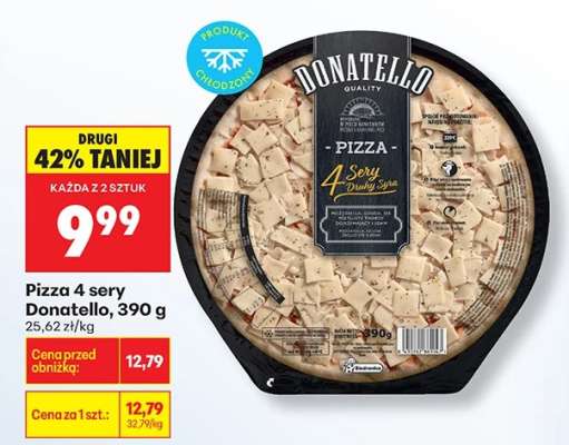 Pizza 4 sery Donatello, 390 g