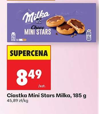 Ciastka Mini Stars Milka, 185 g