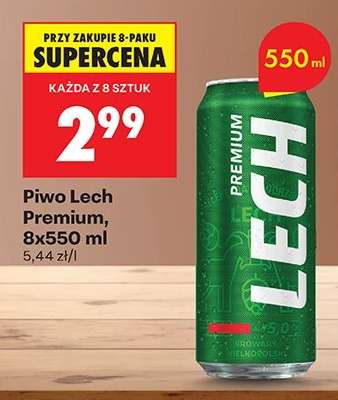 Piwo Lech Premium 8x550 ml