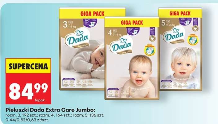 Pieluszki Dada Extra Care Jumbo