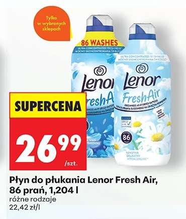 Płyn do płukania Lenor Fresh Air, 86 prań, 1,204 l
