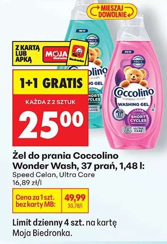 Żel do prania Coccolino Wonder Wash, 37 prań, 1,48 l