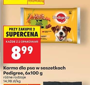 Karma dla psa w saszetkach Pedigree, 6x100 g