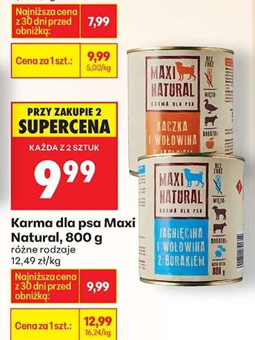Karma dla psa Maxi Natural, 800 g
