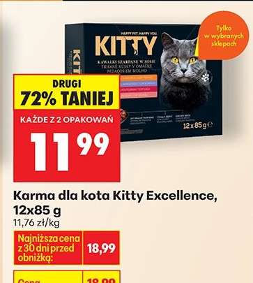 Karma dla kota Kitty Excellence, 12x85 g
