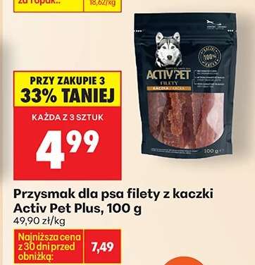 Przysmak dla psa filety z kaczki Activ Pet Plus, 100 g