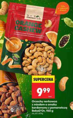Orzechy nerkowca z miodem o smaku kardamonu z pomarańczą BakaD’Or, 150 g