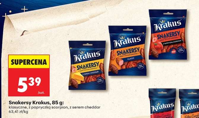 Snakersy Krakus 85 g