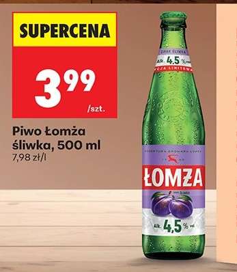 Piwo Łomża śliwka, 500 ml
