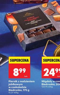 Piernik z nadzieniem jabłkowym w czekoladzie Biedronka, 175 g