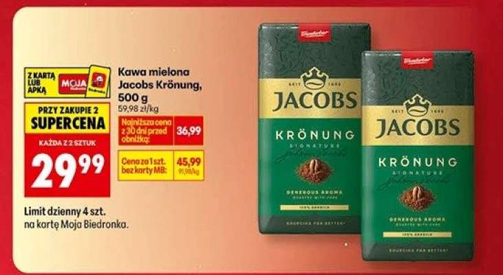 Kawa mielona Jacobs Krönung, 500 g