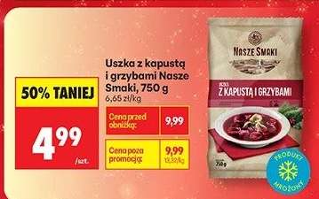 Uszka z kapustą i grzybami Nasze Smaki, 750 g