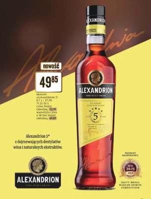 BRANDY ALEXANDRION 5* 0,7 l