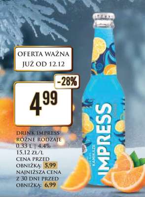 DRINK IMPRESS RÓŻNE RODZAJE