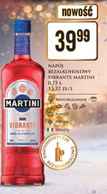 NAPÓJ BEZALKOHOLOWY VIBRANTE MARTINI