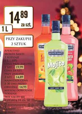 APERITIVO MONTE SANTI 3 RODZAJE 1 L | 10%