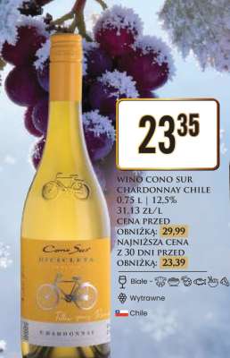 WINO CONO SUR CHARDONNAY CHILE