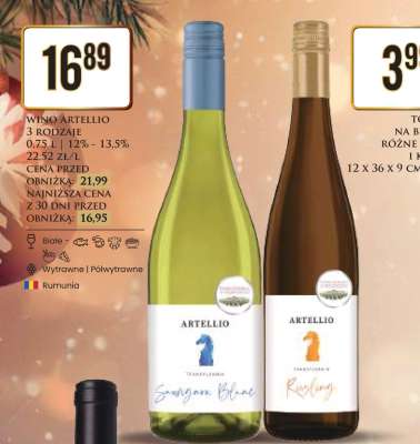 WINO ARTELLIO 3 RODZAJE