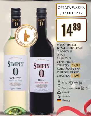 Wino Simply Bezalkoholowe