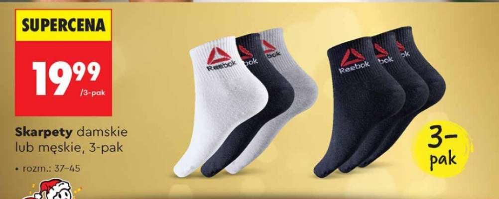 Skarpety damskie lub męskie 3 pak