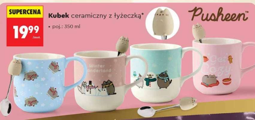 Kubek ceramiczny z łyżeczką